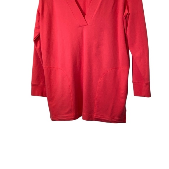 CHICO'S SPA size 1 Oversized pullover V neck  3/4 sleeve tunic top - Picture 3 of 4